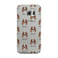 Irish Red White Setter Icon with Name Samsung Galaxy S6 Edge Case