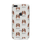Irish Red White Setter Icon with Name iPhone 8 Plus Bumper Case on Silver iPhone