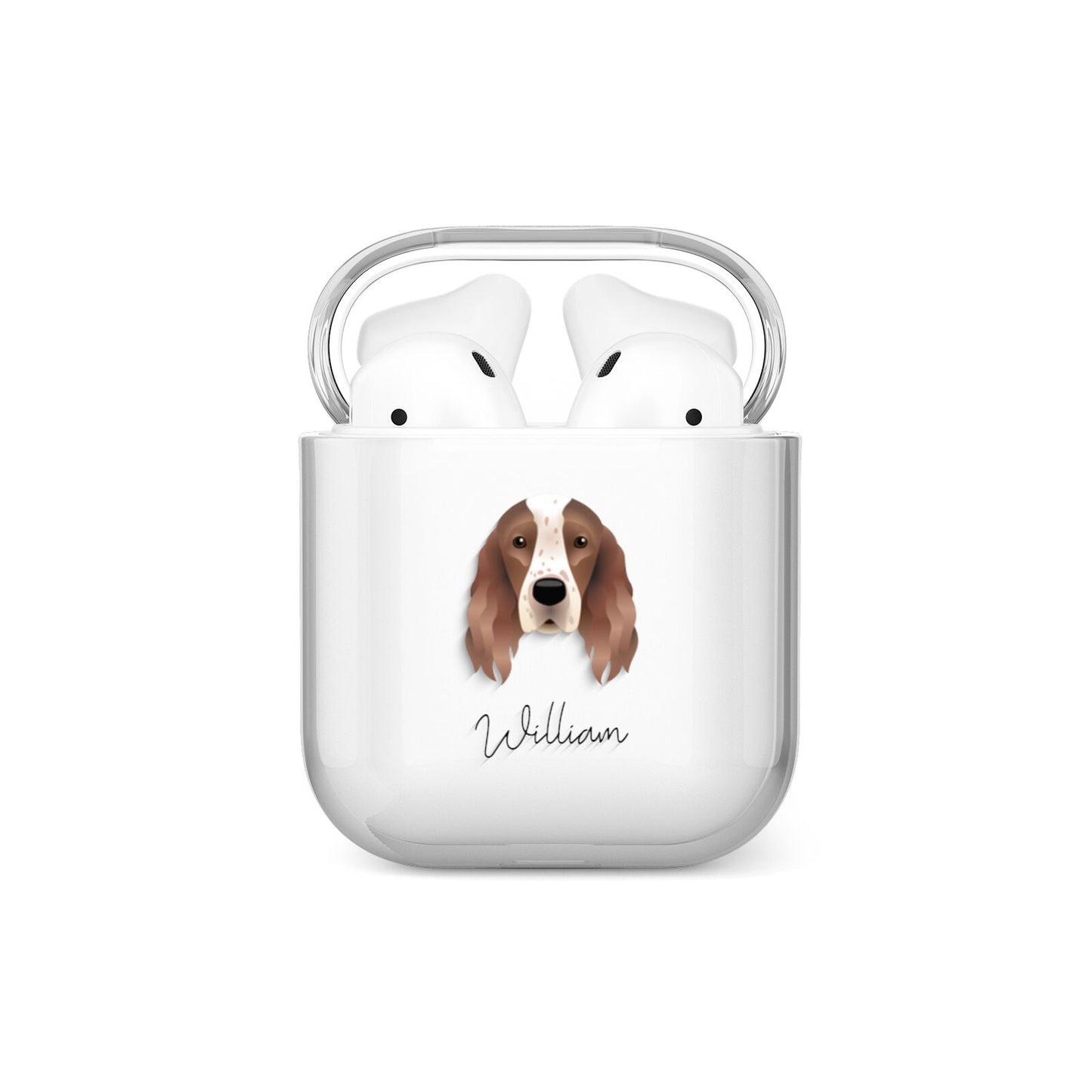 Irish Red White Setter Personalised AirPods Case