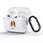 Irish Red White Setter Personalised AirPods Pro Glitter Case Side Image