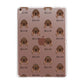 Irish Setter Icon with Name Apple iPad Rose Gold Case