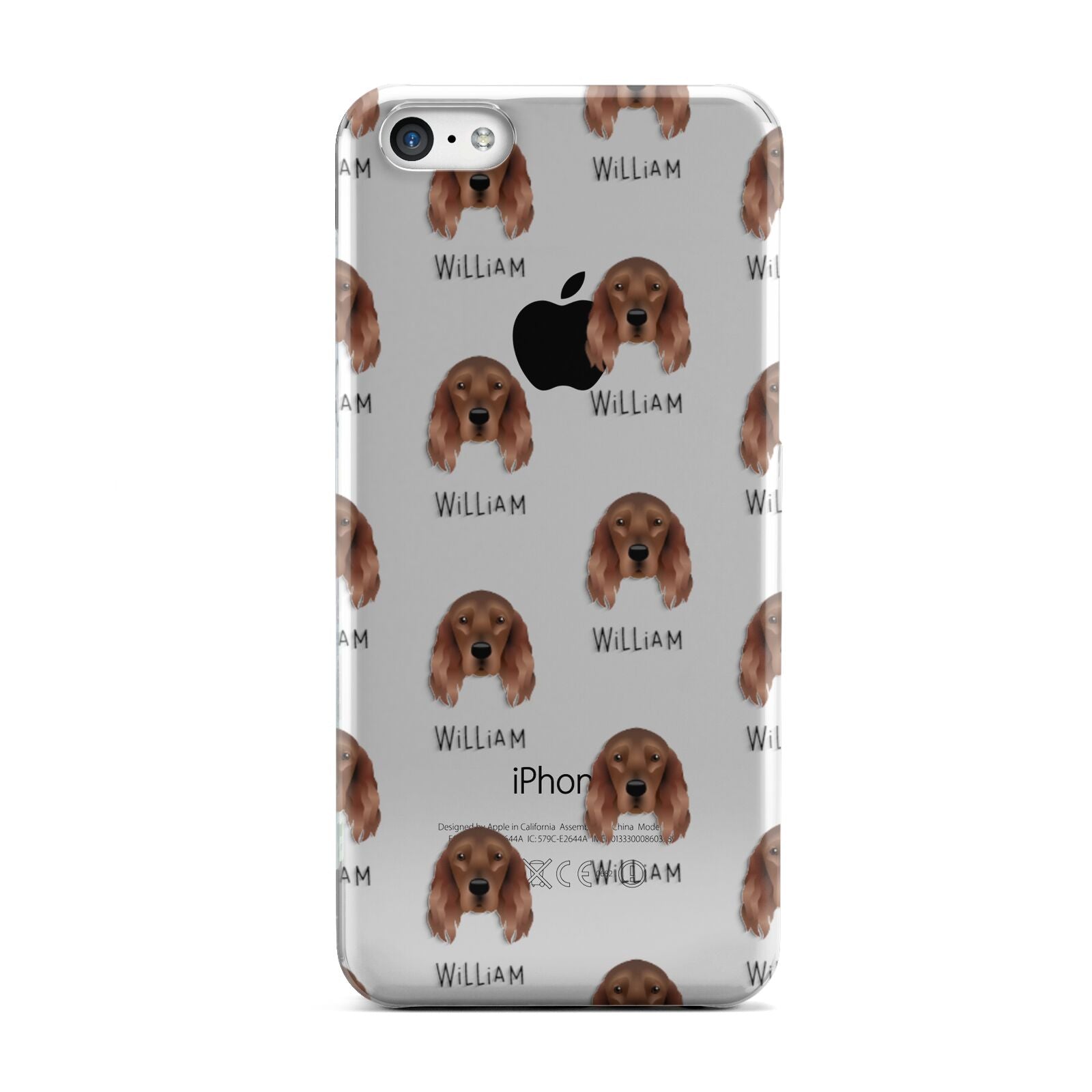 Irish Setter Icon with Name Apple iPhone 5c Case
