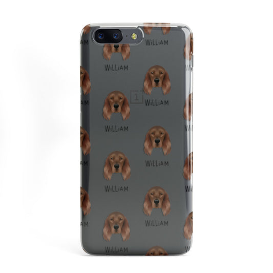Irish Setter Icon with Name OnePlus Case