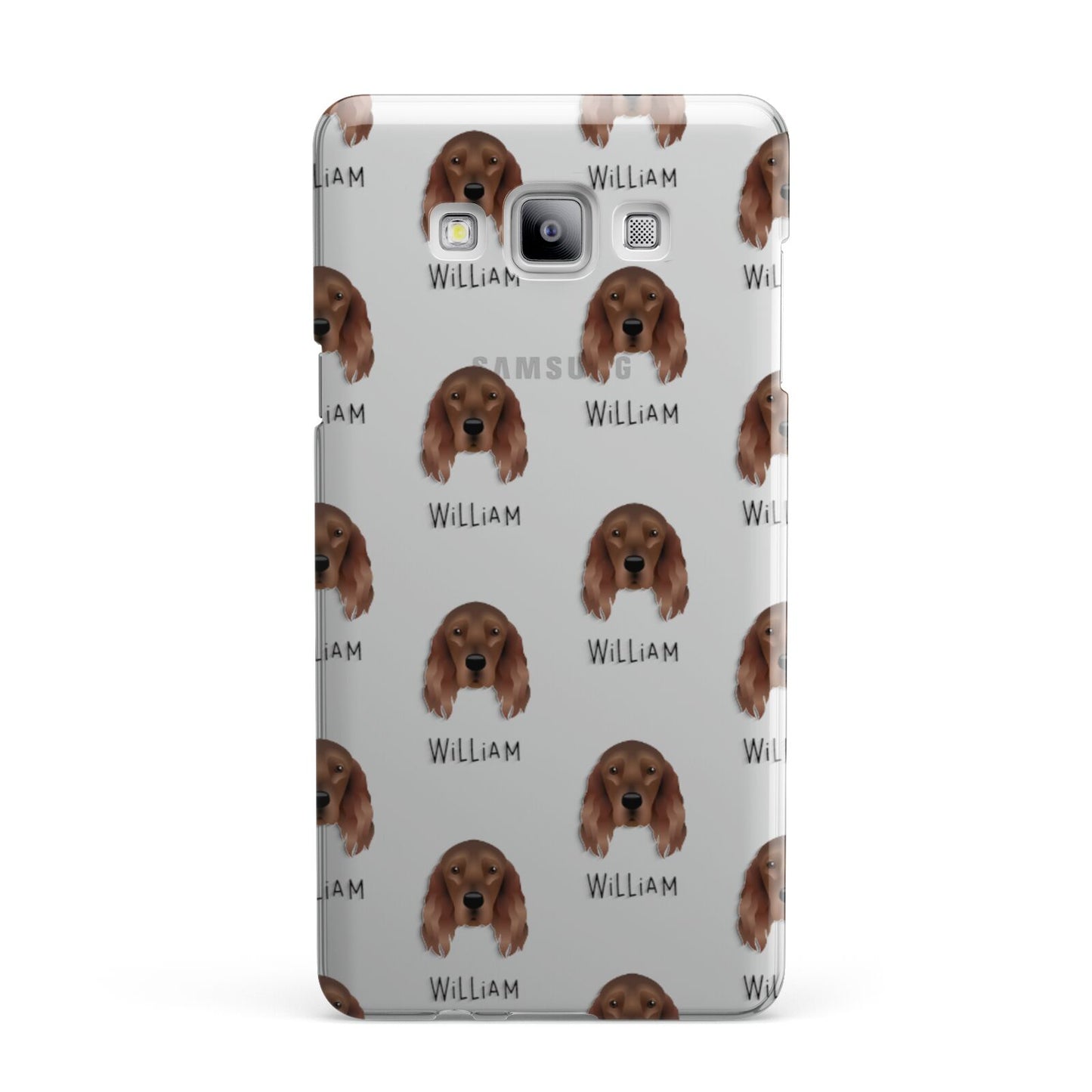 Irish Setter Icon with Name Samsung Galaxy A7 2015 Case