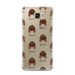 Irish Setter Icon with Name Samsung Galaxy A7 2016 Case on gold phone