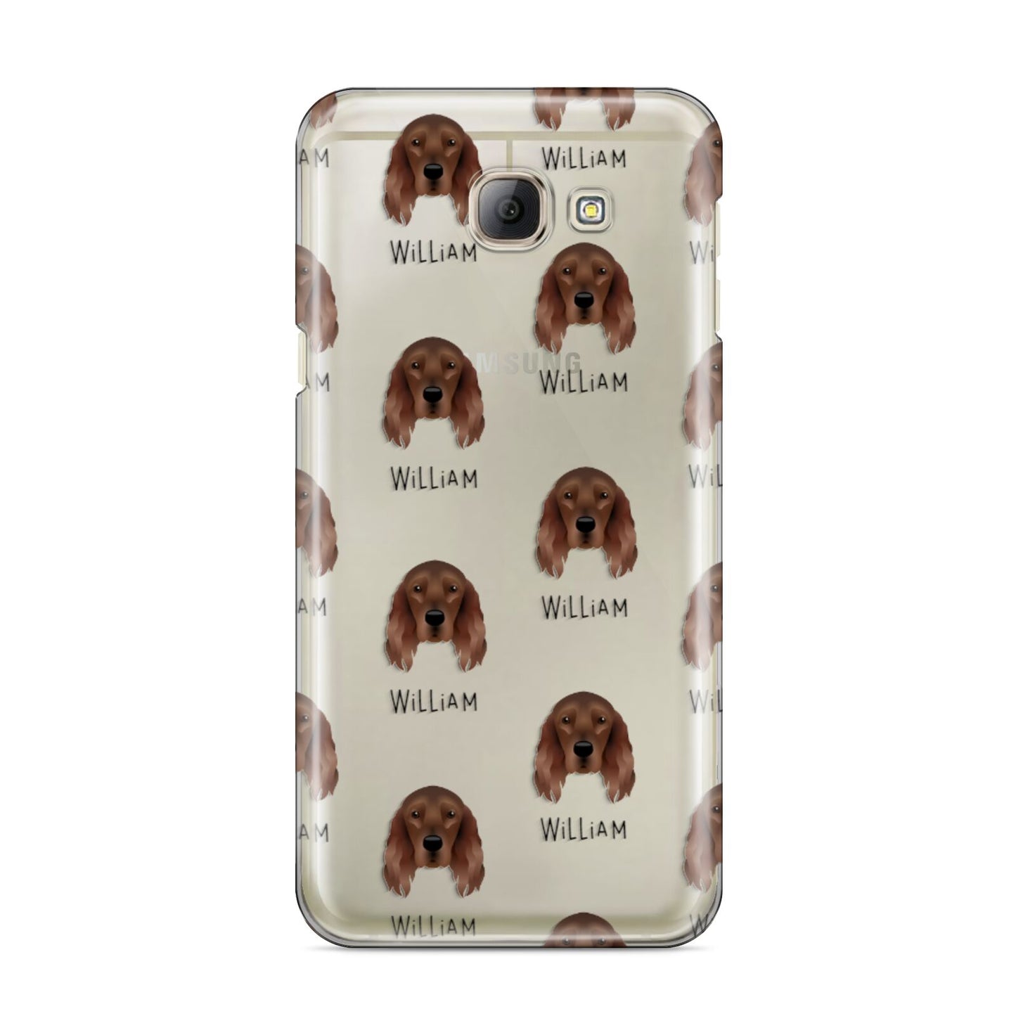 Irish Setter Icon with Name Samsung Galaxy A8 2016 Case