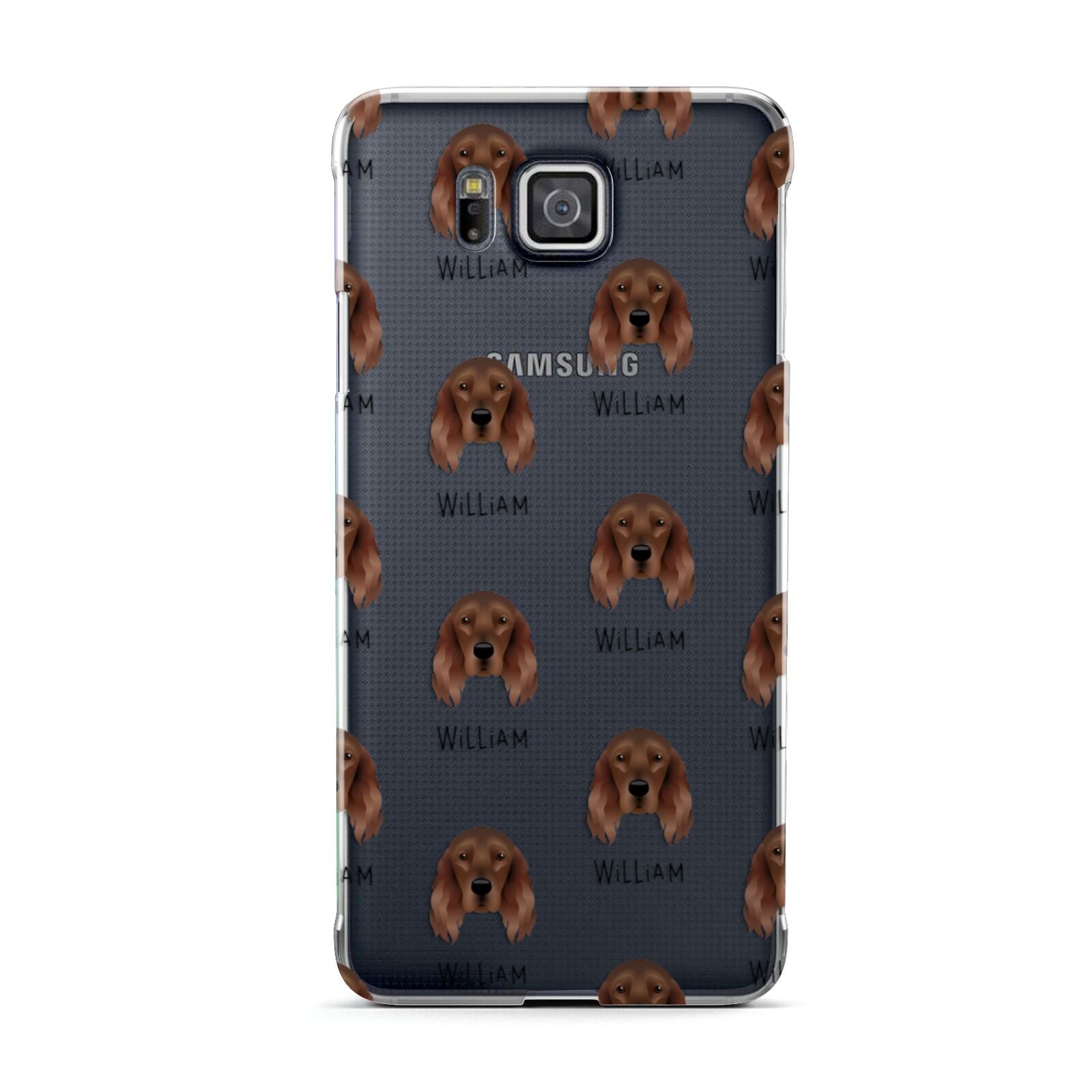 Irish Setter Icon with Name Samsung Galaxy Alpha Case