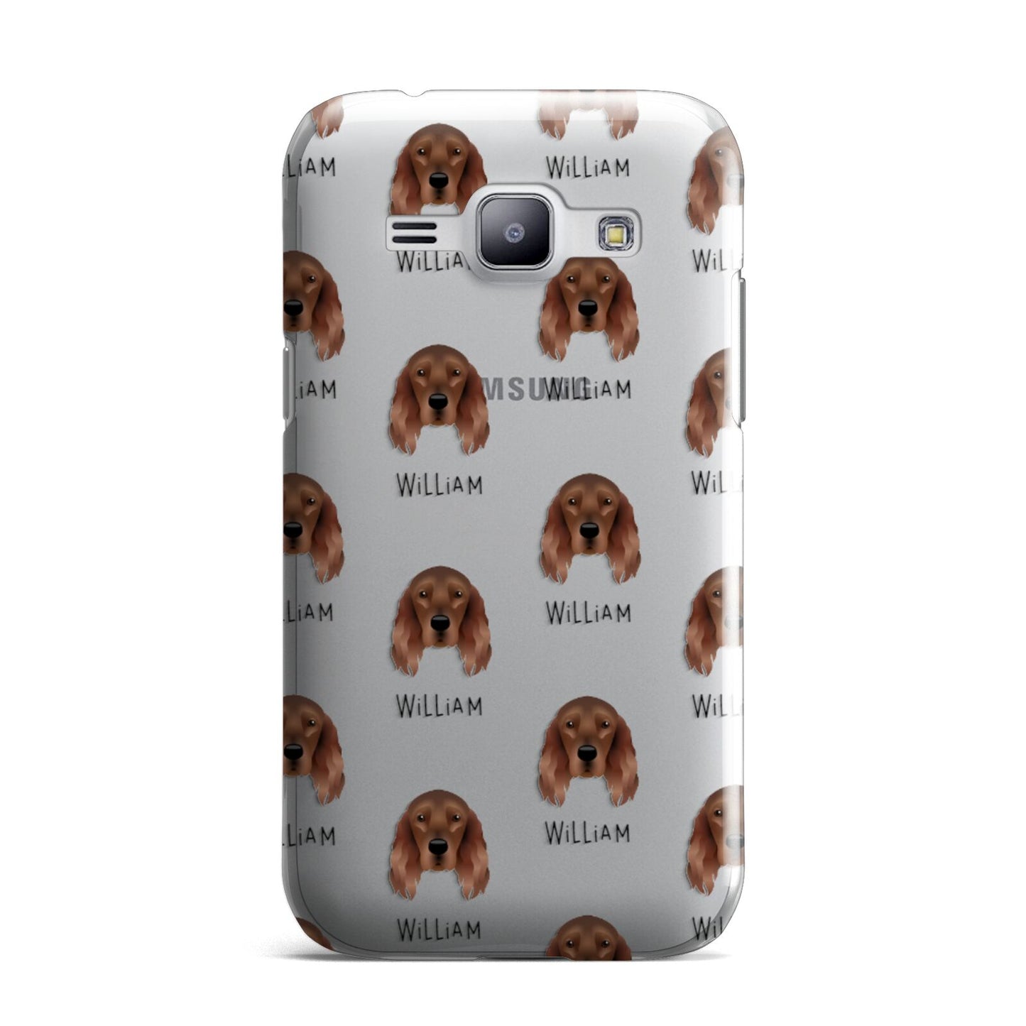 Irish Setter Icon with Name Samsung Galaxy J1 2015 Case