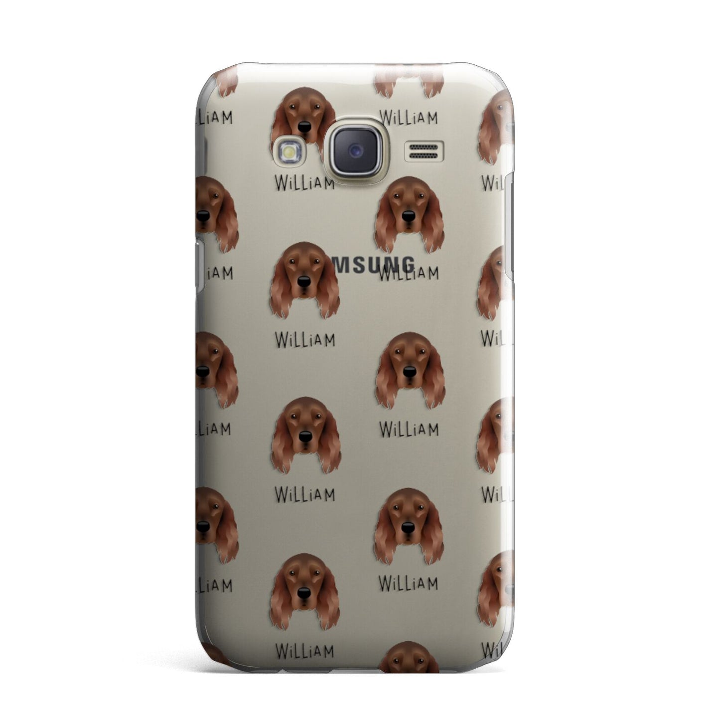 Irish Setter Icon with Name Samsung Galaxy J7 Case