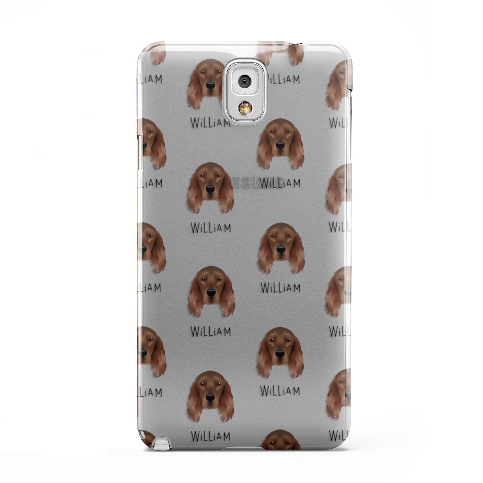 Irish Setter Icon with Name Samsung Galaxy Note 3 Case