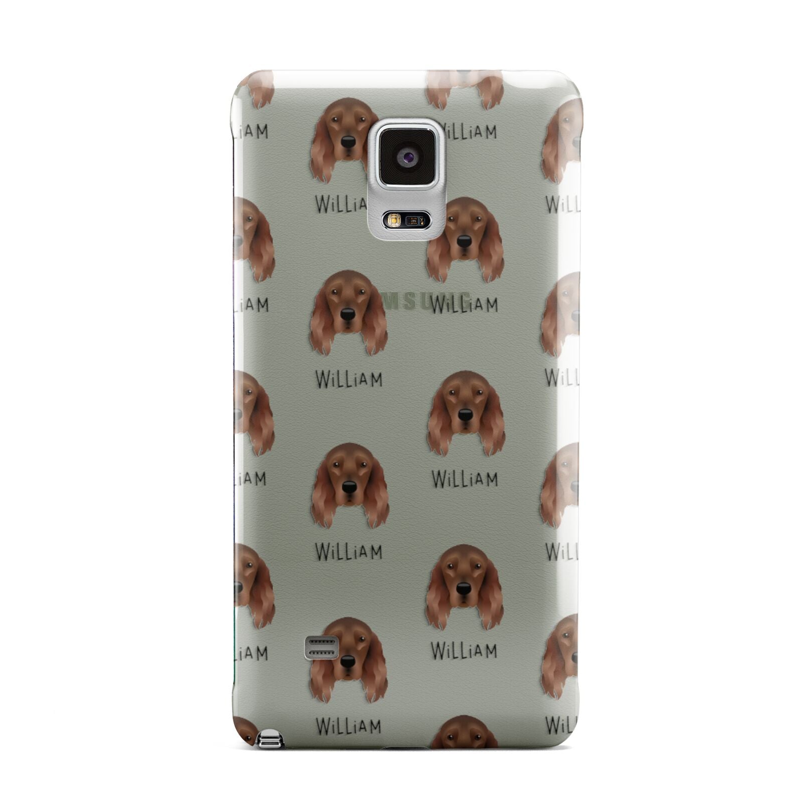 Irish Setter Icon with Name Samsung Galaxy Note 4 Case