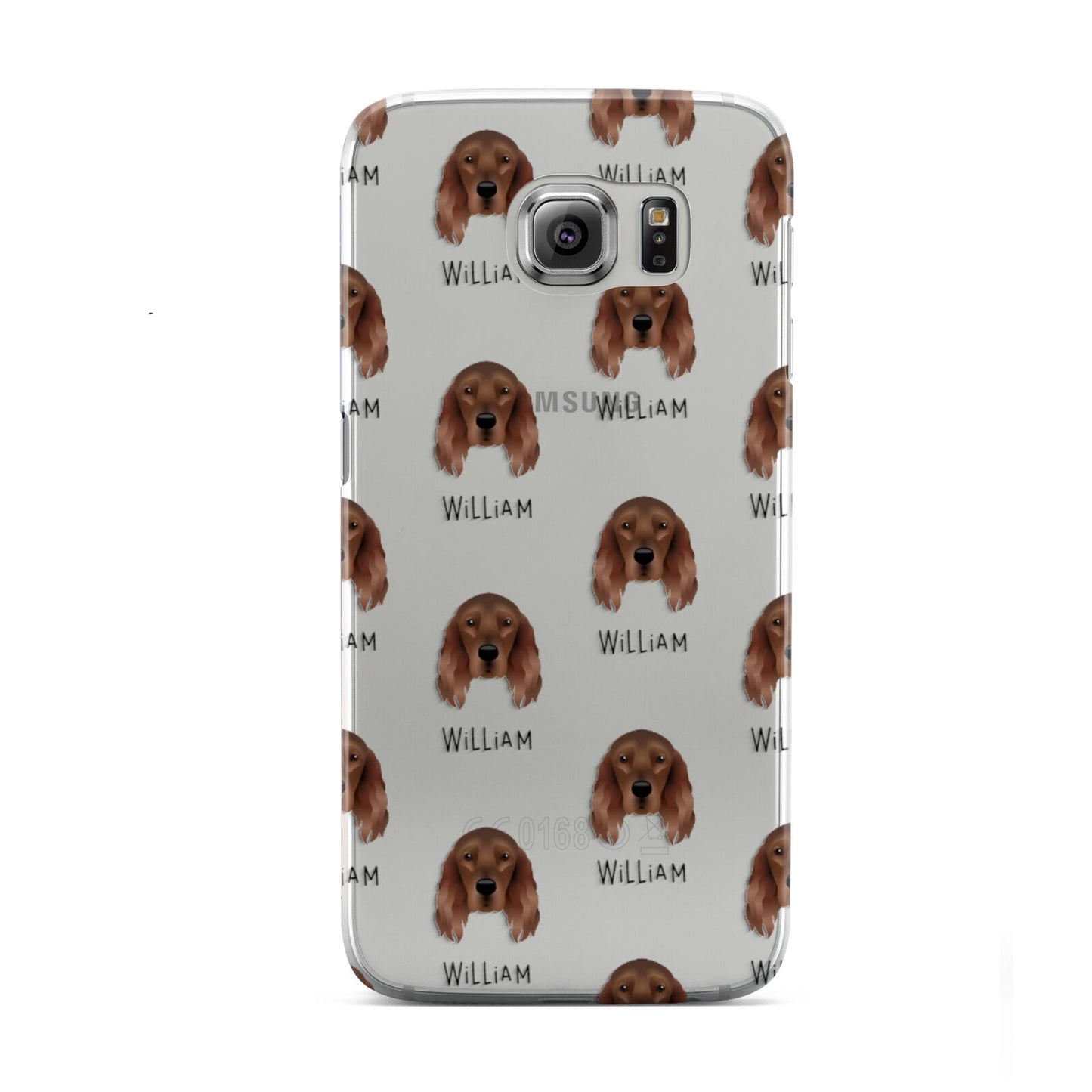 Irish Setter Icon with Name Samsung Galaxy S6 Case