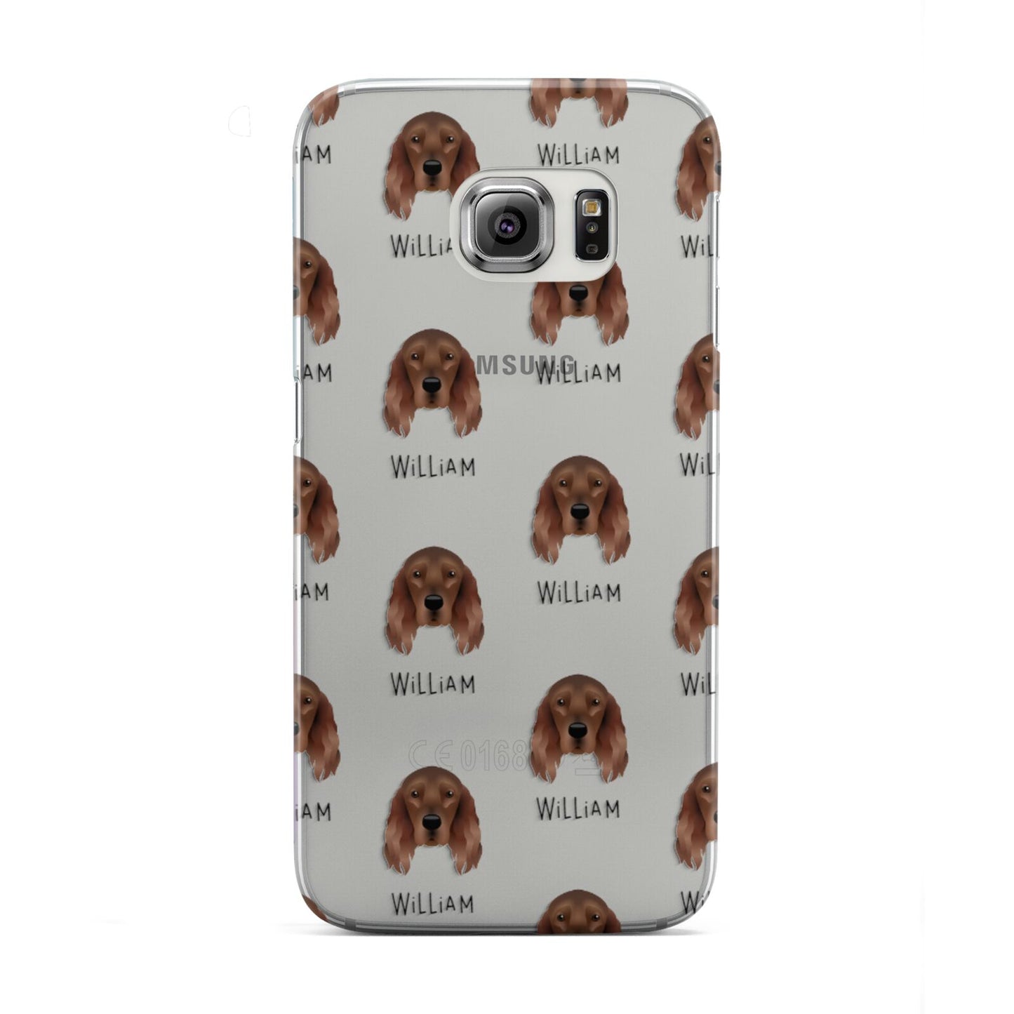 Irish Setter Icon with Name Samsung Galaxy S6 Edge Case