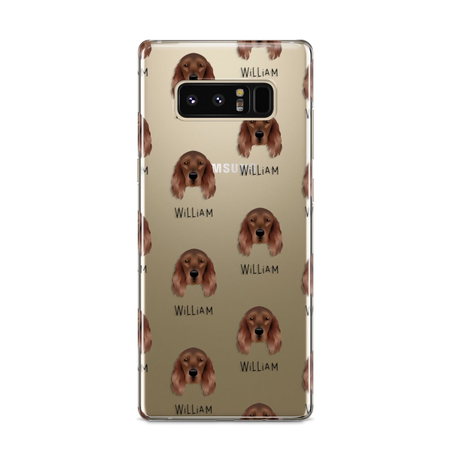 Irish Setter Icon with Name Samsung Galaxy S8 Case