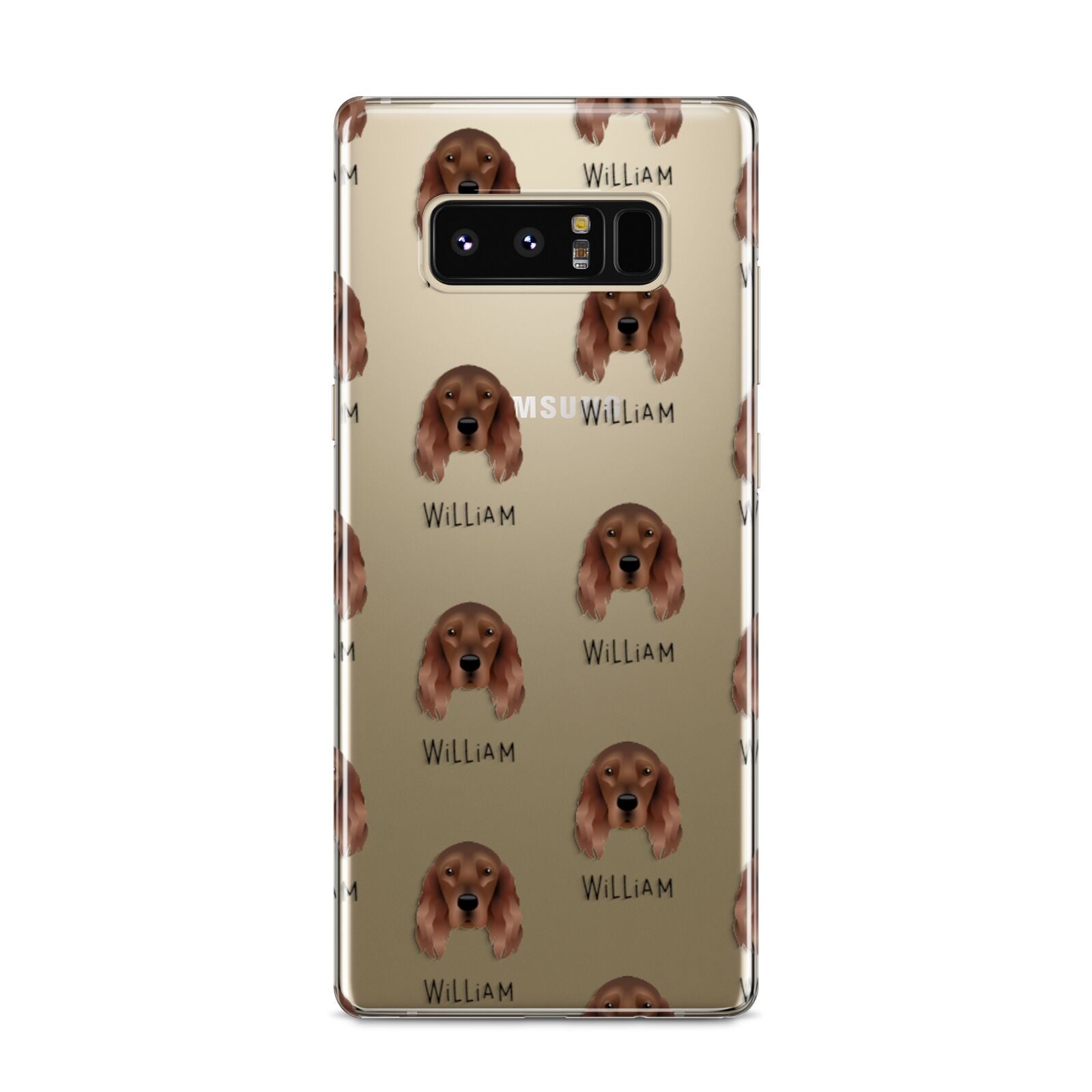 Irish Setter Icon with Name Samsung Galaxy S8 Case