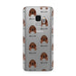 Irish Setter Icon with Name Samsung Galaxy S9 Case