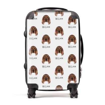 Irish Setter Icon with Name Suitcase