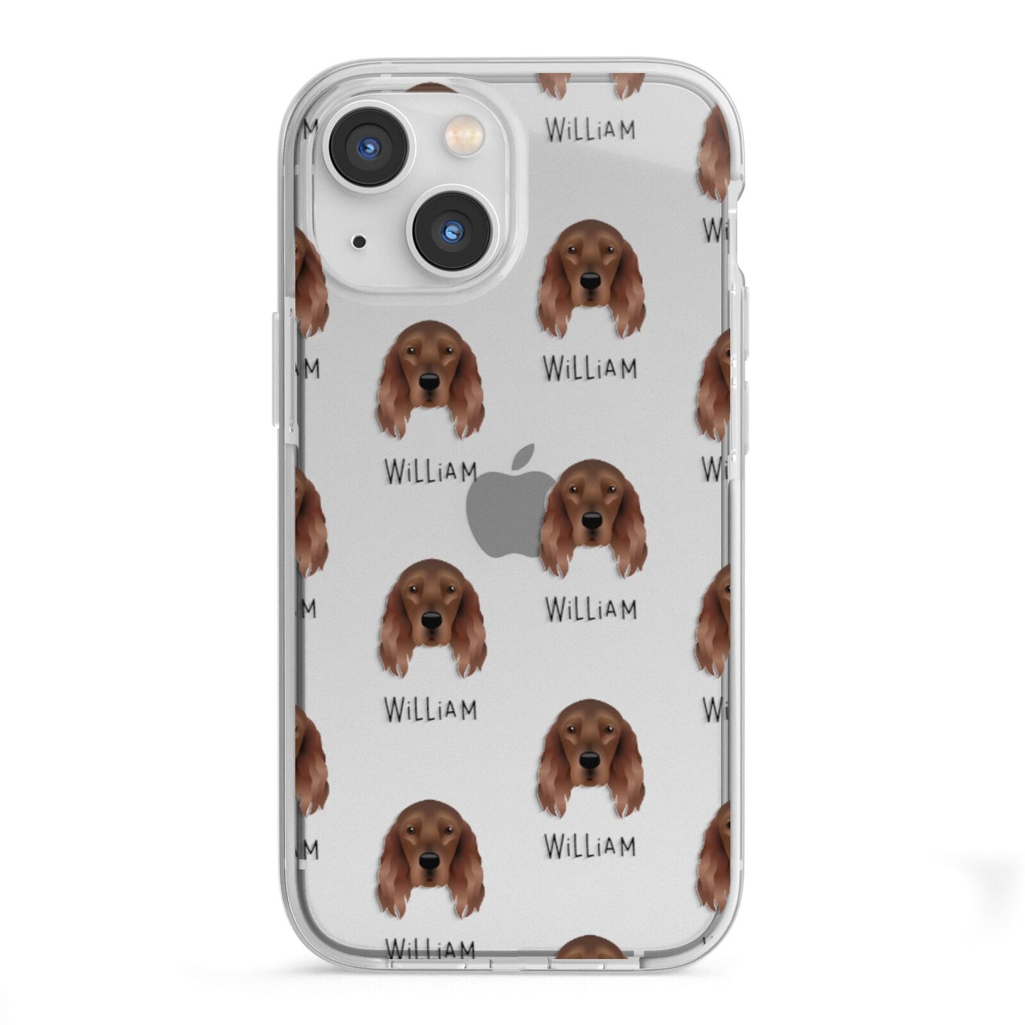 Irish Setter Icon with Name iPhone 13 Mini TPU Impact Case with White Edges