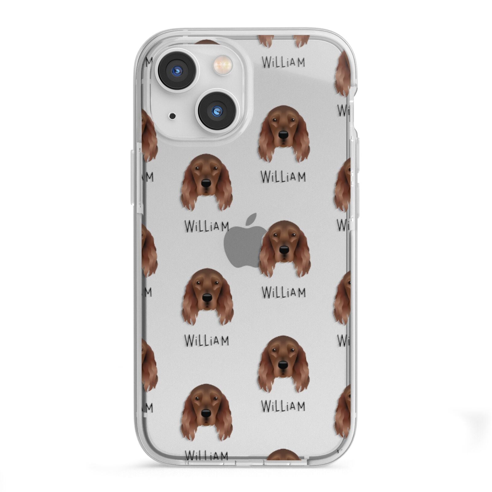 Irish Setter Icon with Name iPhone 13 Mini TPU Impact Case with White Edges