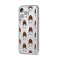 Irish Setter Icon with Name iPhone 14 Pro Max Clear Tough Case Silver Angled Image