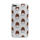 Irish Setter Icon with Name iPhone 7 Plus Bumper Case on Silver iPhone