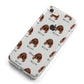 Irish Setter Icon with Name iPhone 8 Bumper Case on Silver iPhone Alternative Image