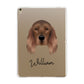 Irish Setter Personalised Apple iPad Gold Case