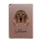 Irish Setter Personalised Apple iPad Rose Gold Case