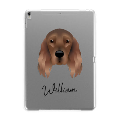 Irish Setter Personalised Apple iPad Silver Case
