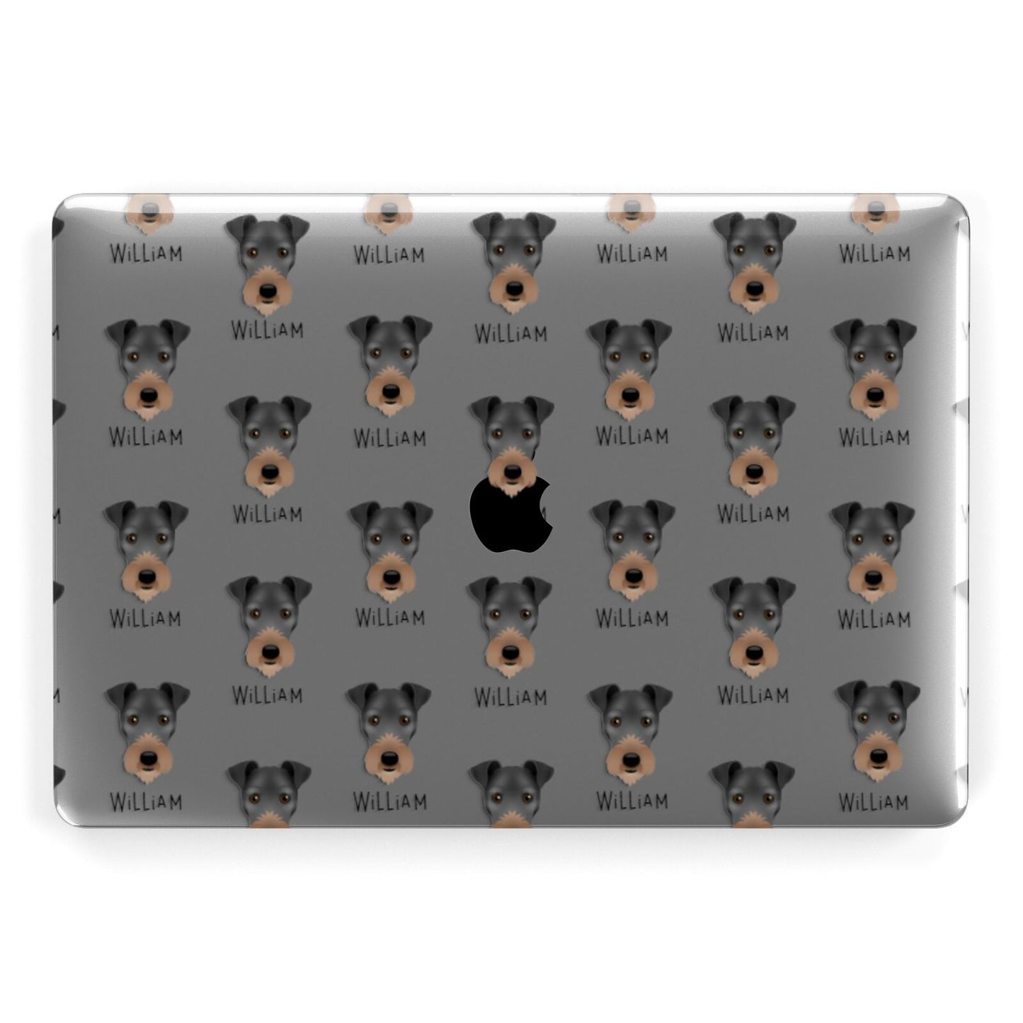 Irish Terrier Icon with Name Apple MacBook Case