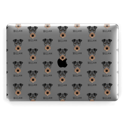 Irish Terrier Icon with Name Apple MacBook Case