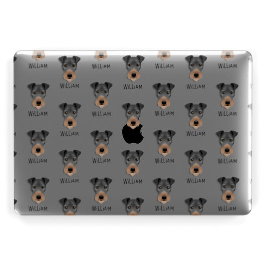Irish Terrier Icon with Name Apple MacBook Case
