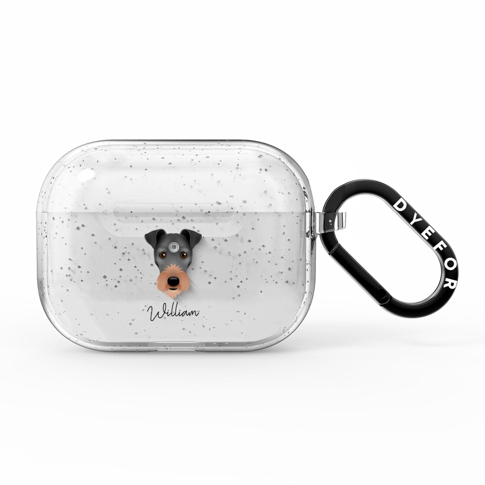 Irish Terrier Personalised AirPods Pro Glitter Case