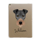 Irish Terrier Personalised Apple iPad Gold Case