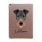 Irish Terrier Personalised Apple iPad Rose Gold Case