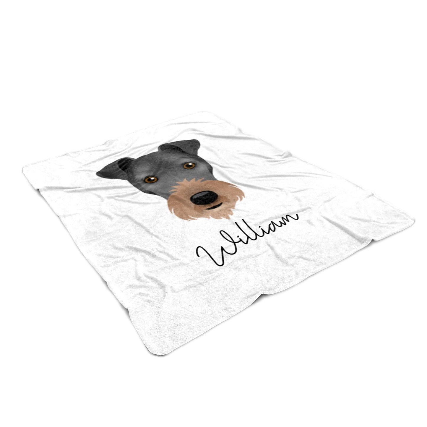 Irish Terrier Personalised Medium Fleece Blankets