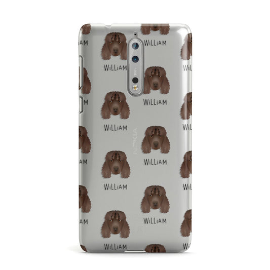 Irish Water Spaniel Icon with Name Nokia Case