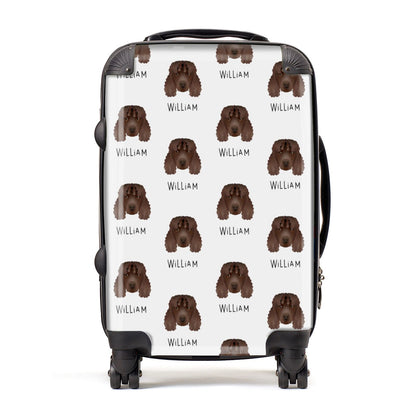 Irish Water Spaniel Icon with Name Suitcase