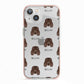 Irish Water Spaniel Icon with Name iPhone 13 TPU Impact Case with Pink Edges