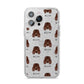 Irish Water Spaniel Icon with Name iPhone 14 Pro Max Glitter Tough Case Silver