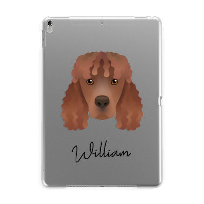 Irish Water Spaniel Personalised Apple iPad Silver Case