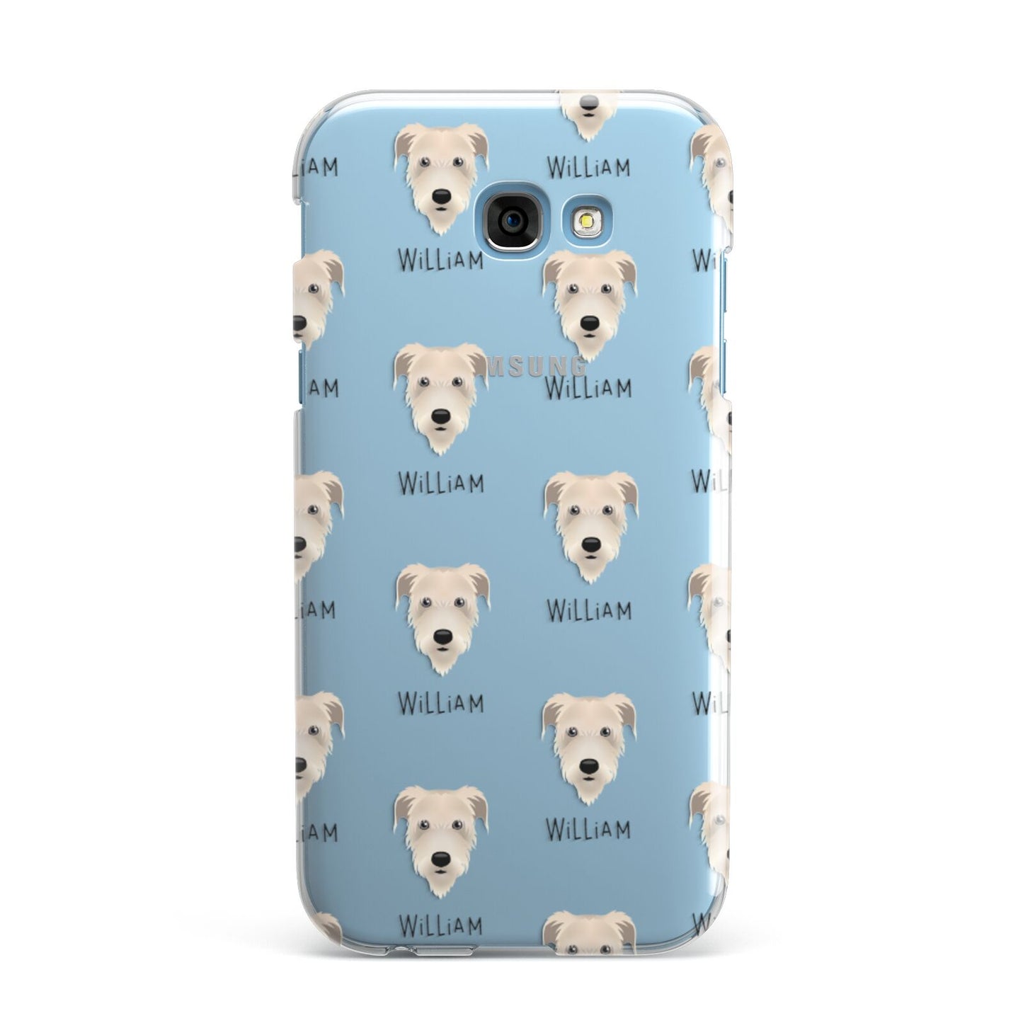 Irish Wolfhound Icon with Name Samsung Galaxy A7 2017 Case