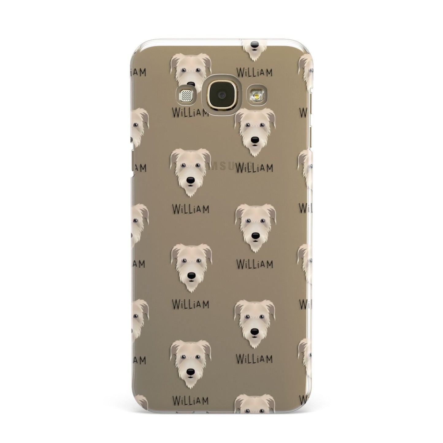 Irish Wolfhound Icon with Name Samsung Galaxy A8 Case