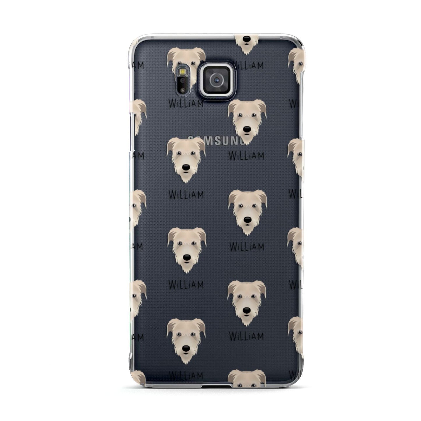 Irish Wolfhound Icon with Name Samsung Galaxy Alpha Case