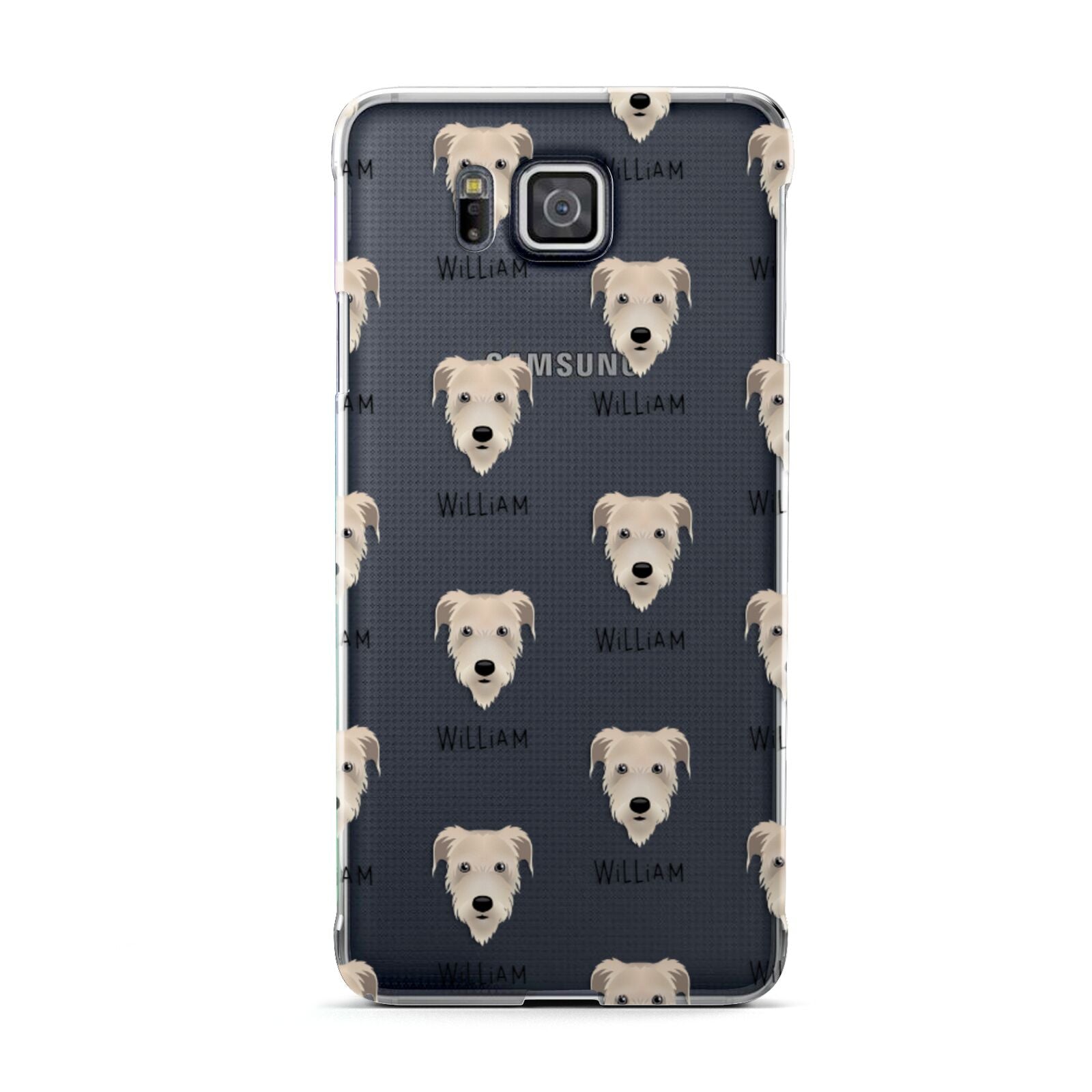 Irish Wolfhound Icon with Name Samsung Galaxy Alpha Case