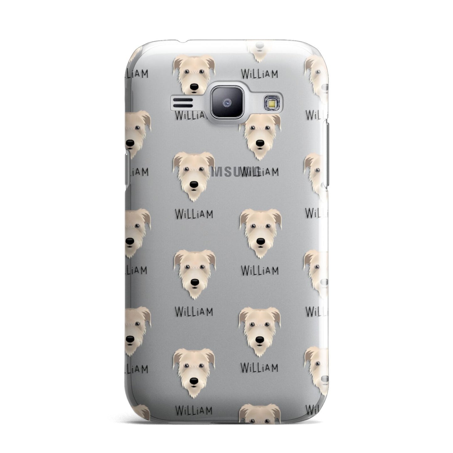 Irish Wolfhound Icon with Name Samsung Galaxy J1 2015 Case