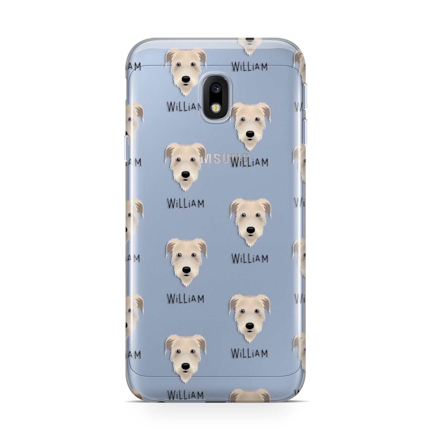 Irish Wolfhound Icon with Name Samsung Galaxy J3 2017 Case