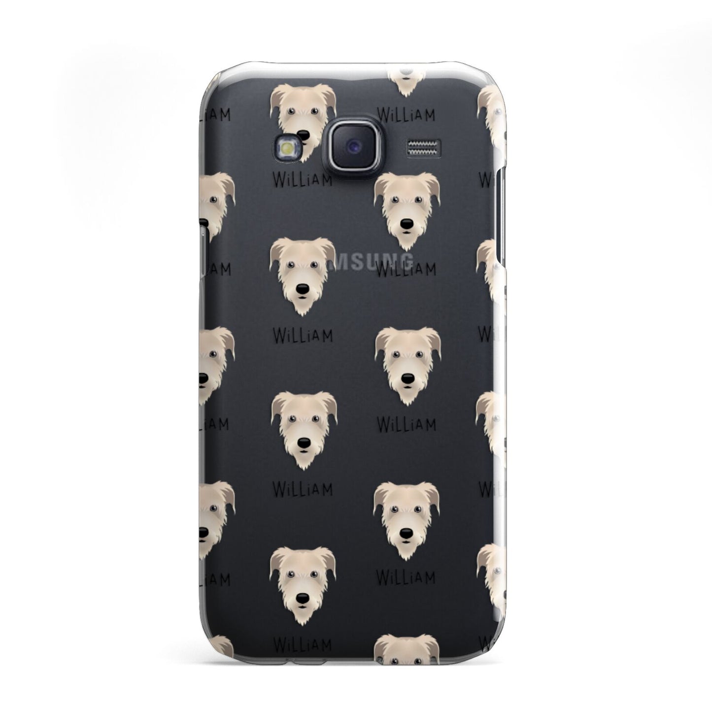 Irish Wolfhound Icon with Name Samsung Galaxy J5 Case
