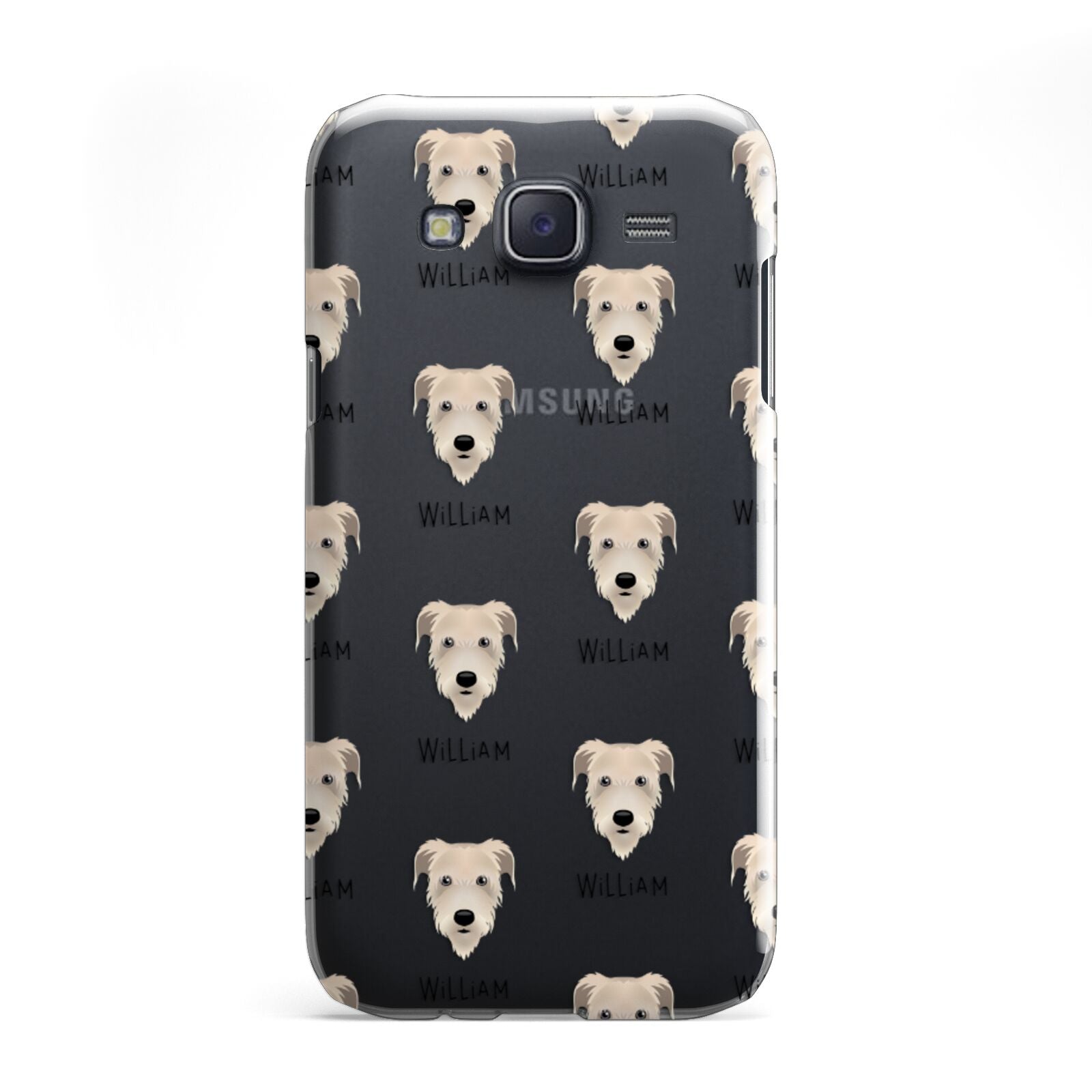 Irish Wolfhound Icon with Name Samsung Galaxy J5 Case