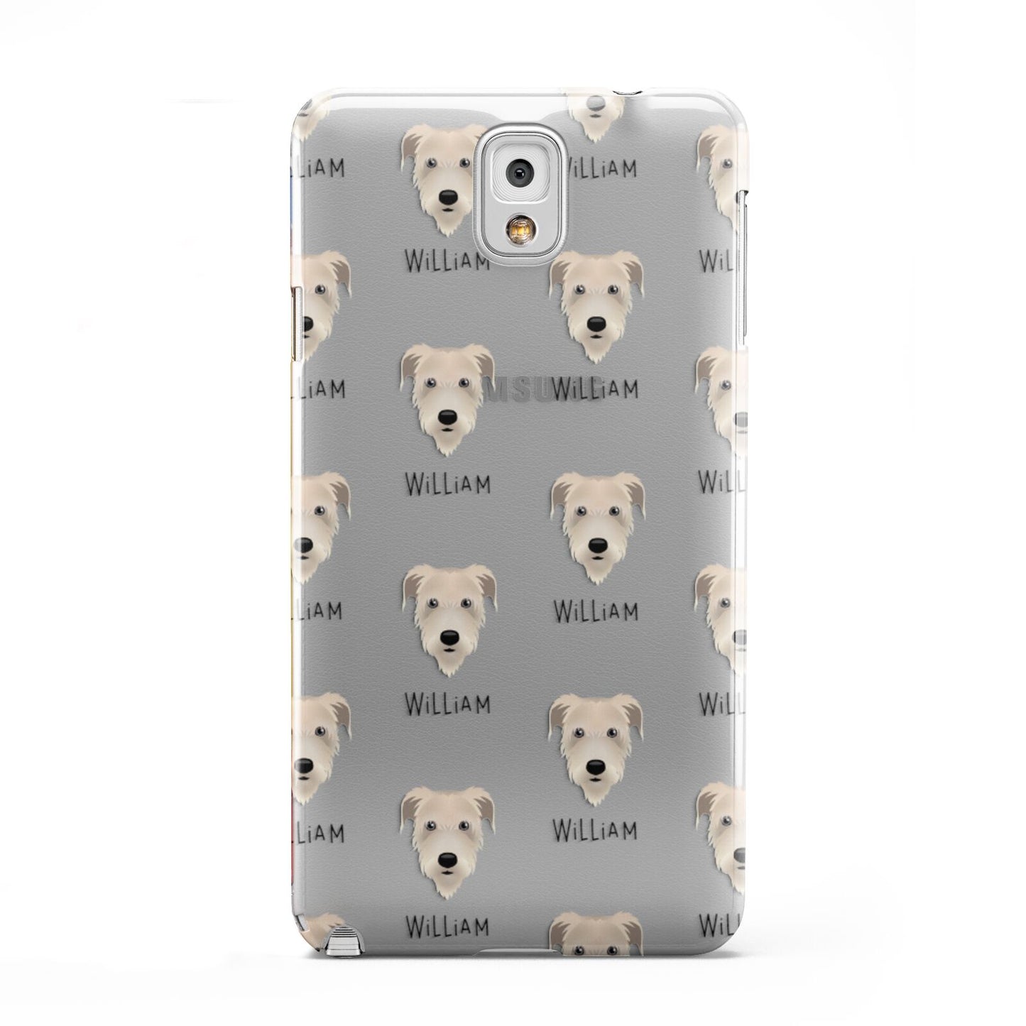 Irish Wolfhound Icon with Name Samsung Galaxy Note 3 Case